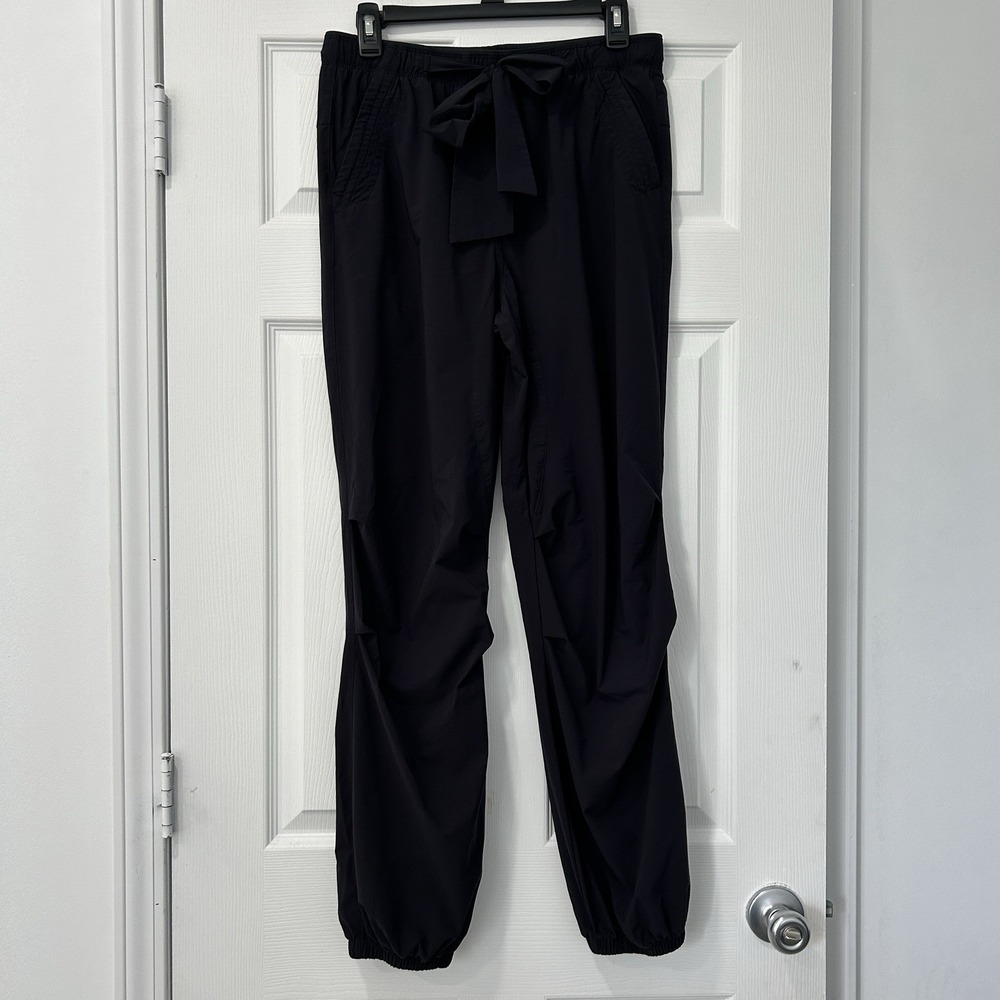 Paskho Serene Ultra Comfort Pants Women's Medium Black Athletic Yoga Pants‎ Tie